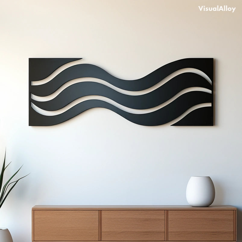 Beach metal wall art