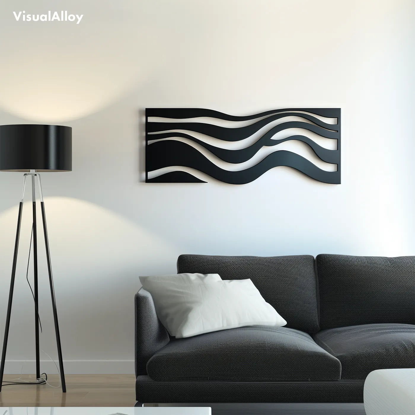 Beautiful metal wall art - ocean