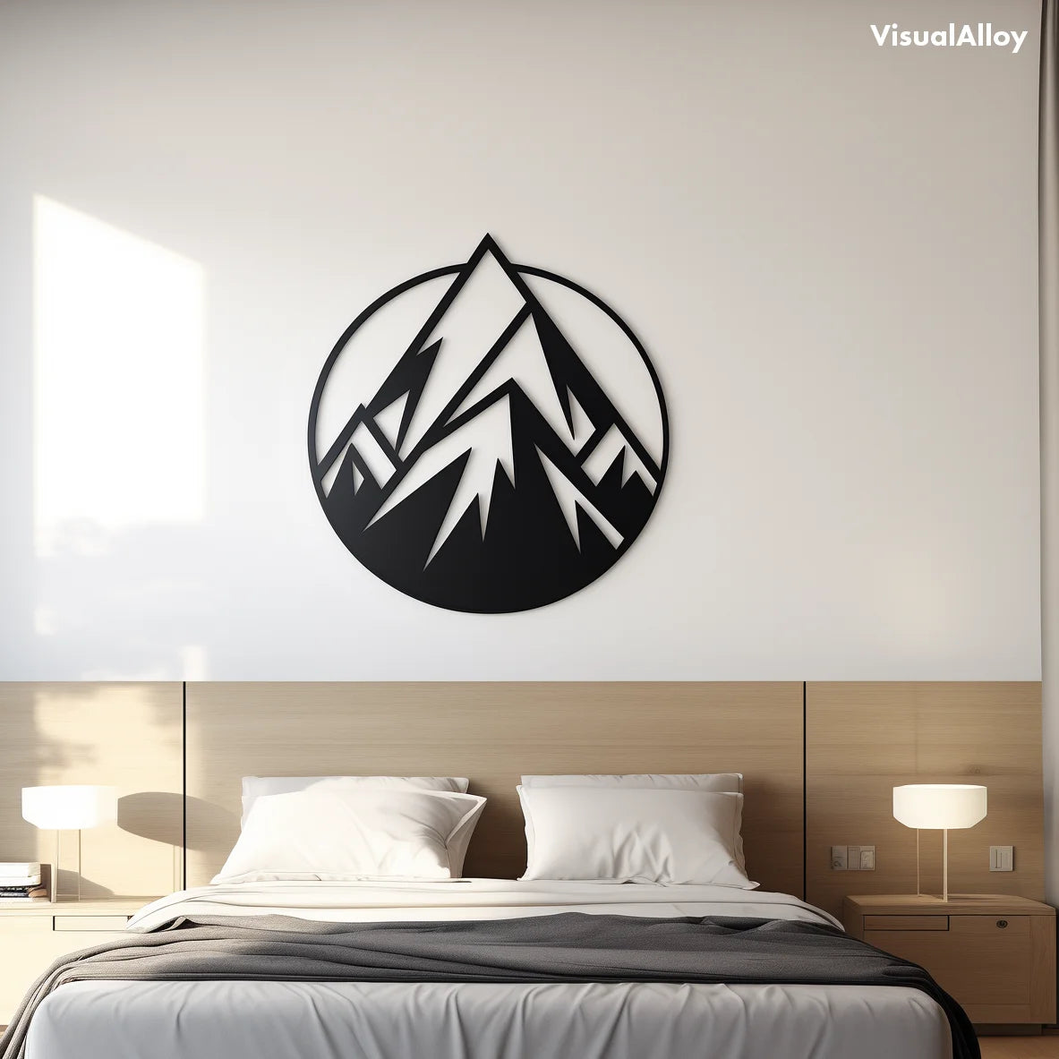Berg Natur Metall Wanddeko