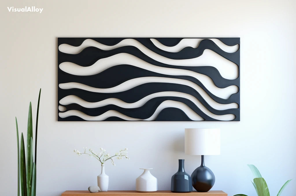 Coastal metal wall art design