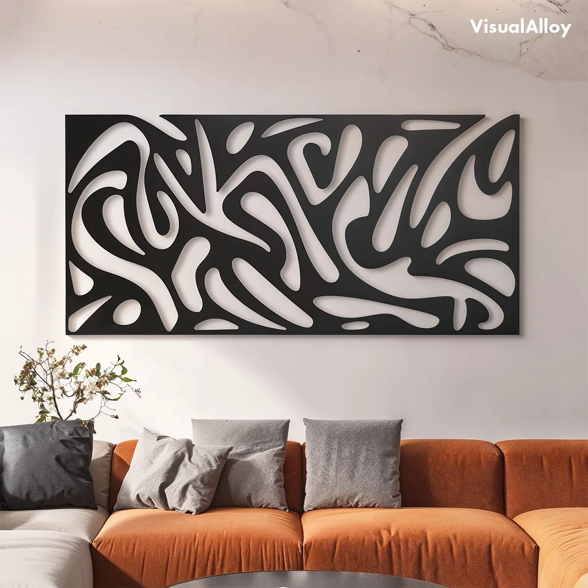 Extra large metal wall art