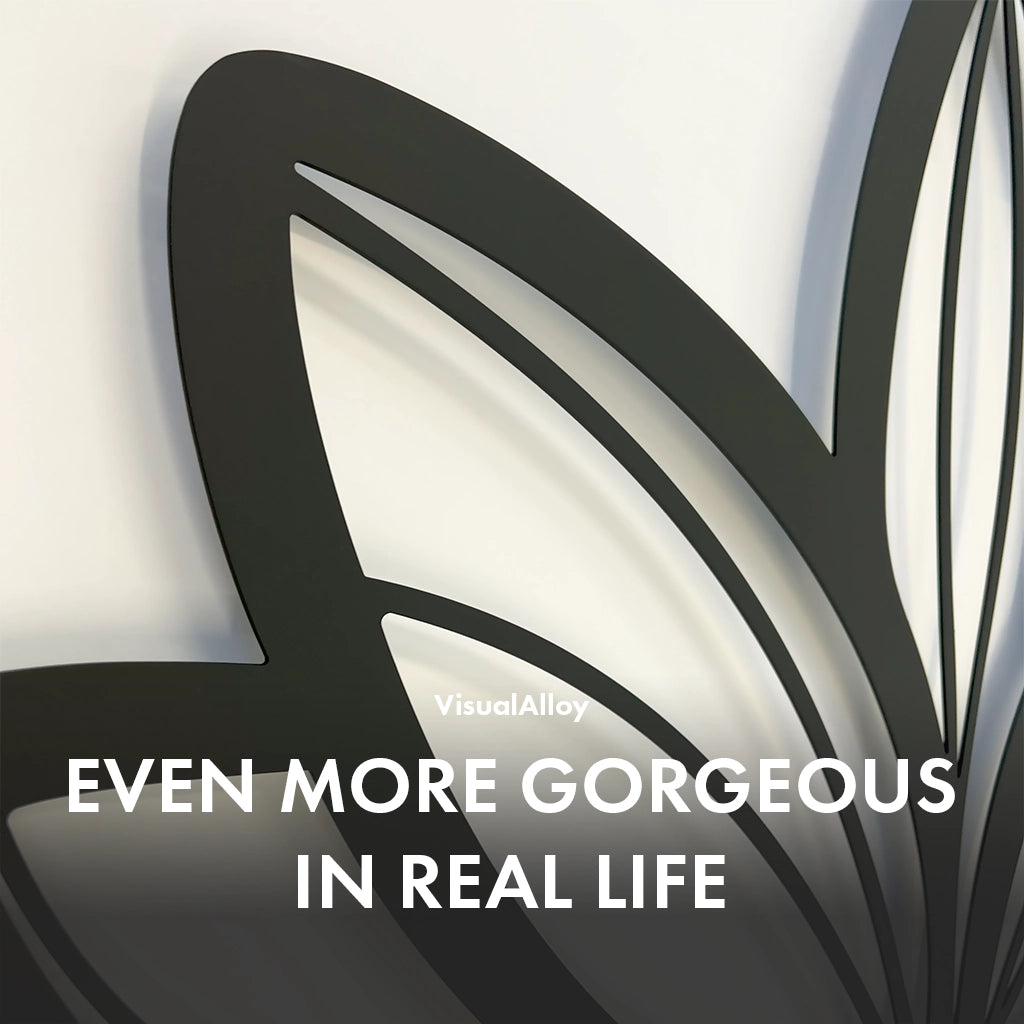 Flower metal wall art - living room