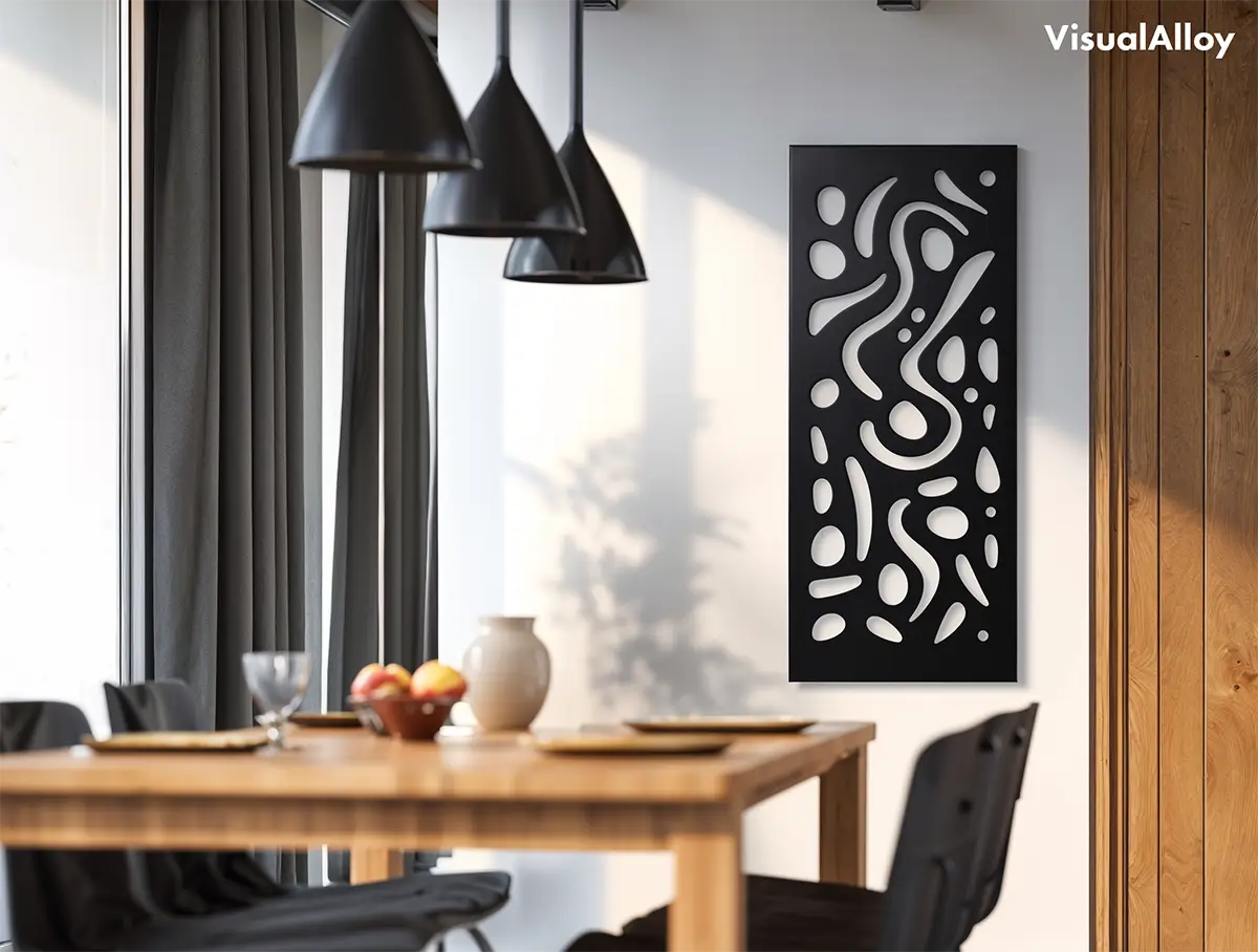 Large abstract wall art - metal