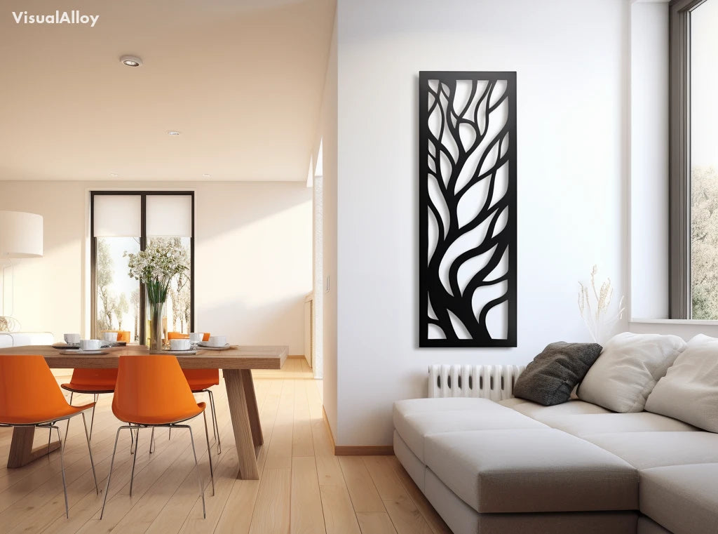 Large metal tree wall decor