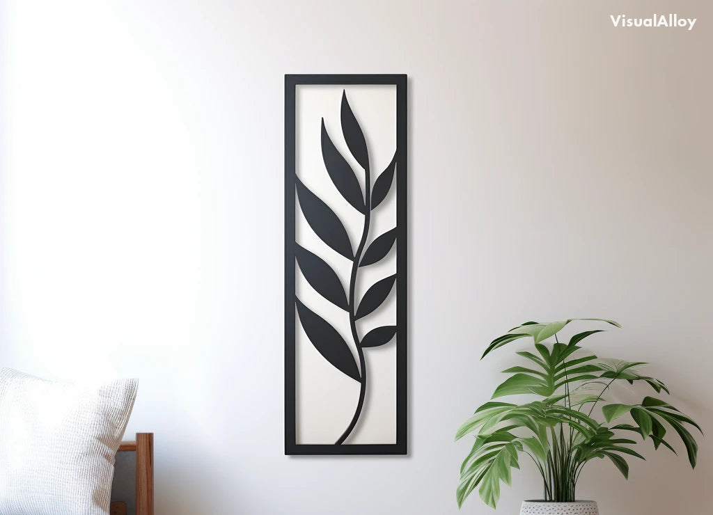 Leaf metal wall art design