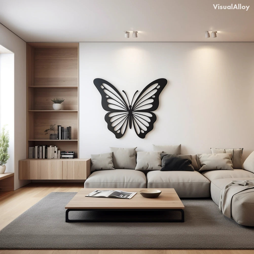 Metal butterfly wall decor