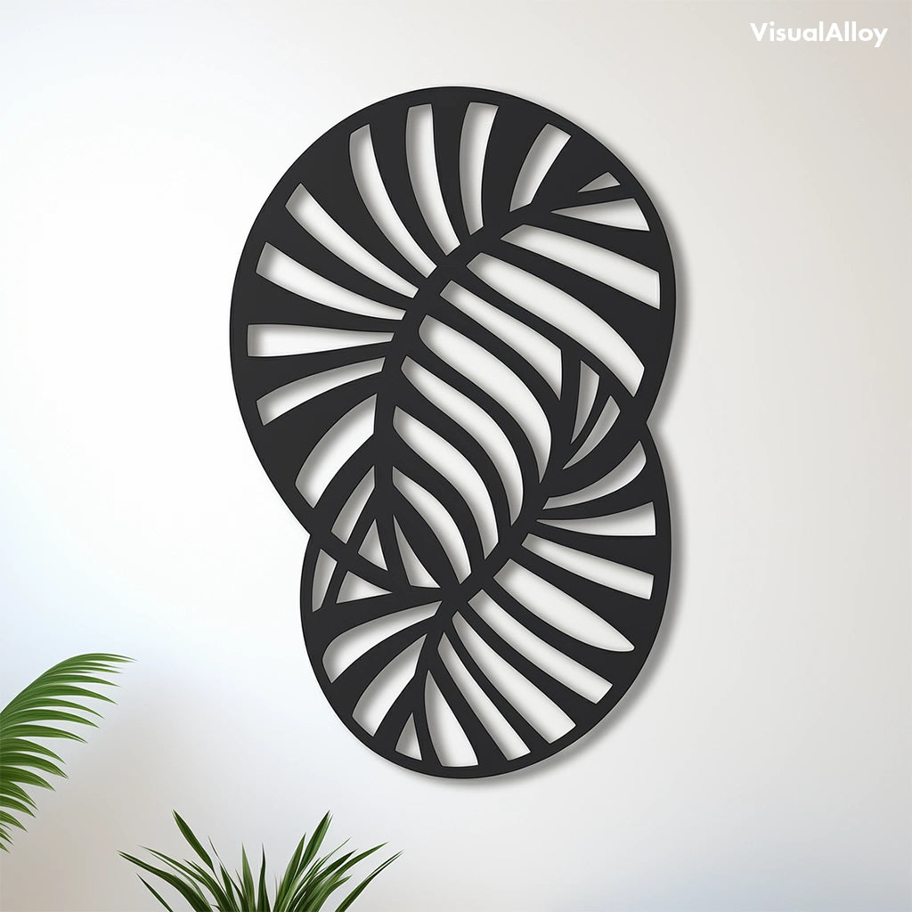 Metal Palm Leaf Wall Decor