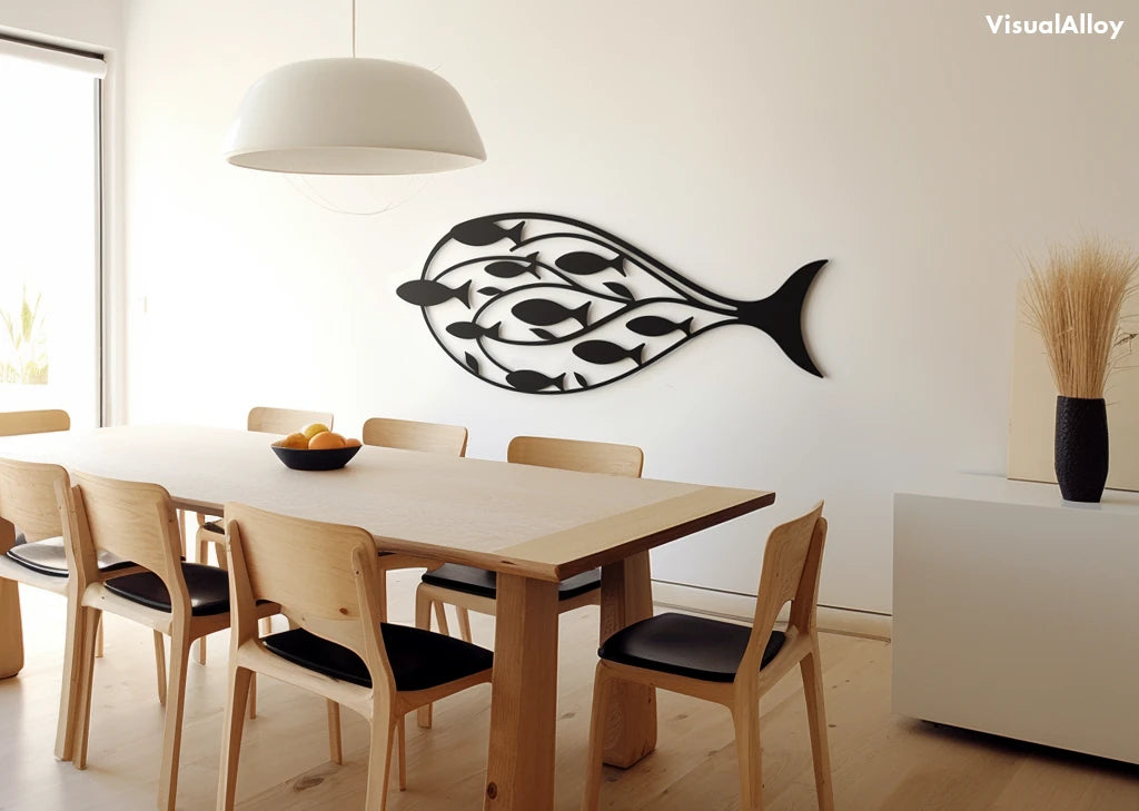 Metall Wanddeko Fische