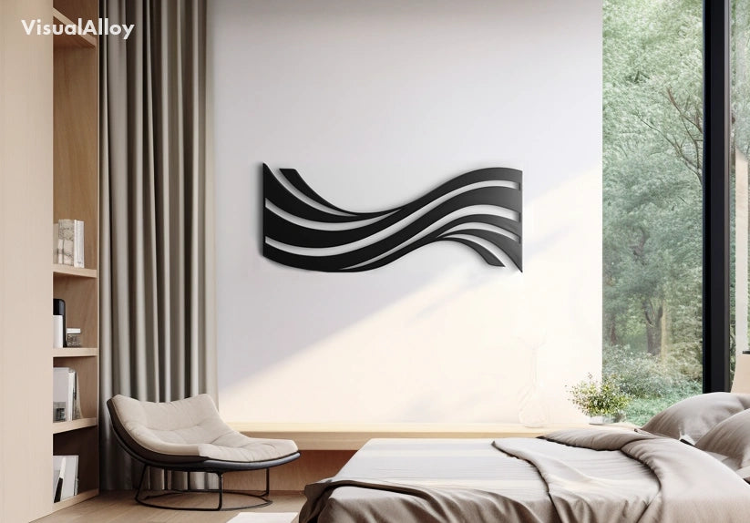 Modern metal wall art