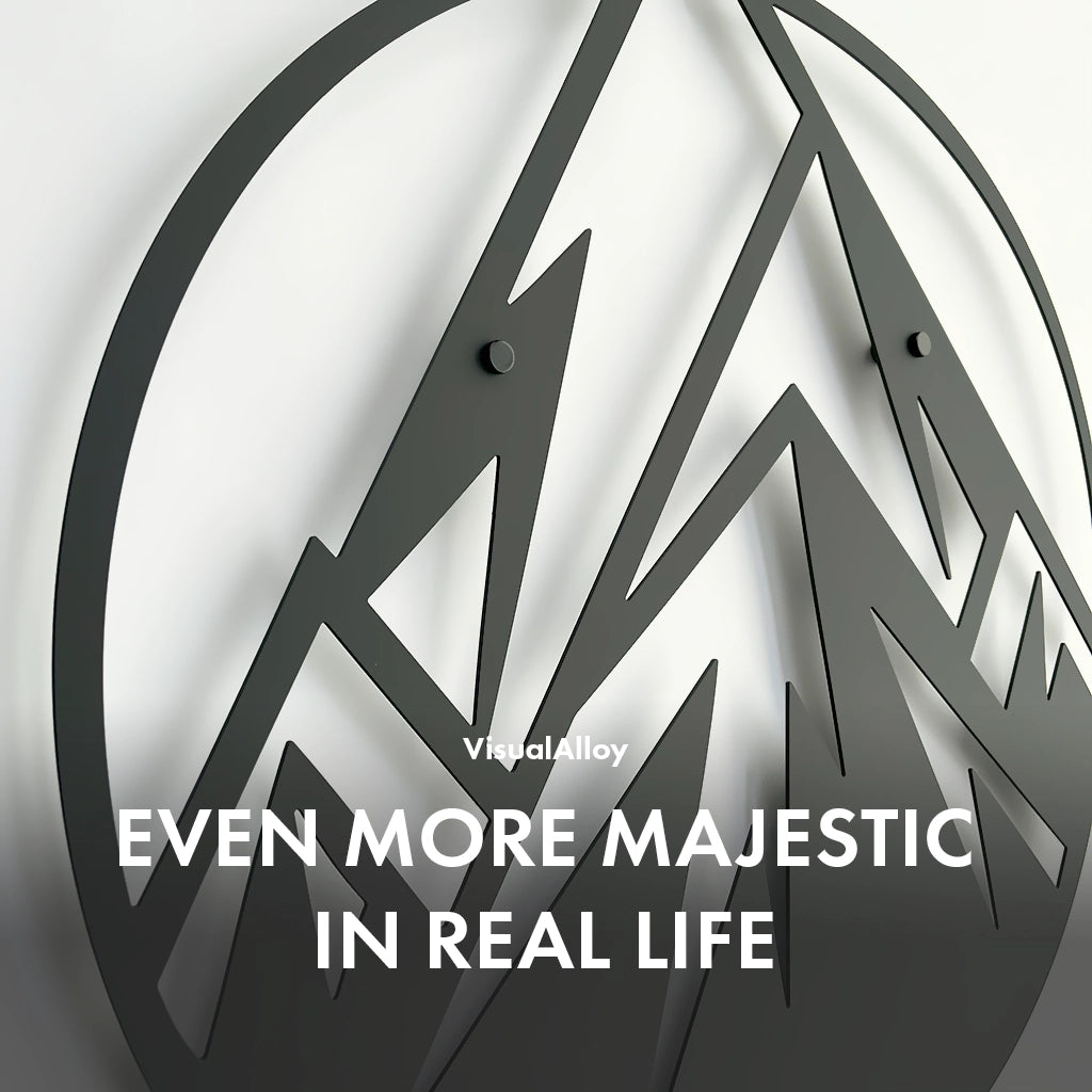Mountain metal wall art