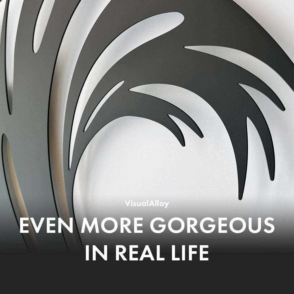 Ocean wave metal wall art for living room