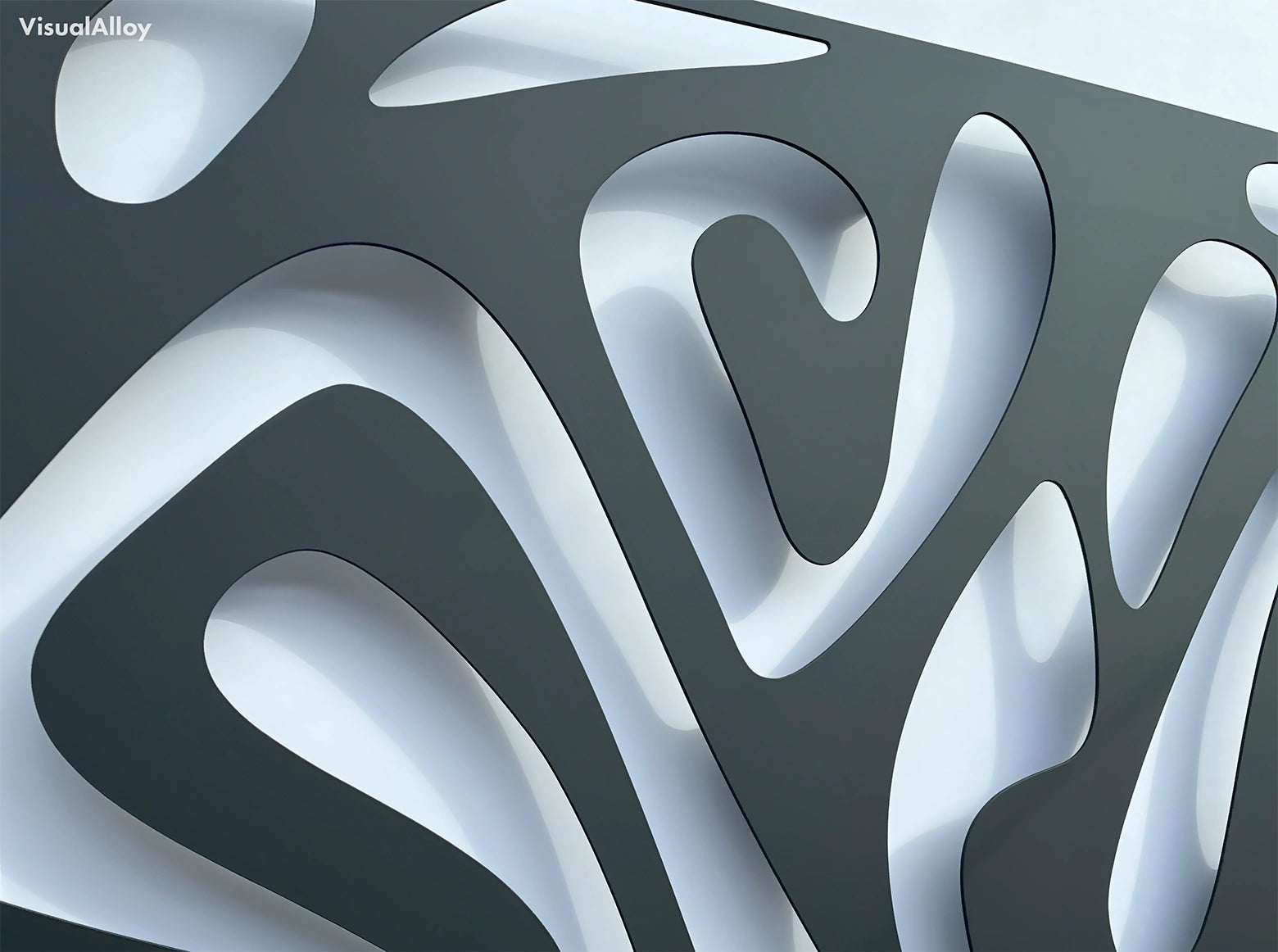 Outdoor wall art (black metal)