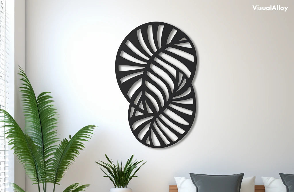 Palmenblatt Wanddeko Metall