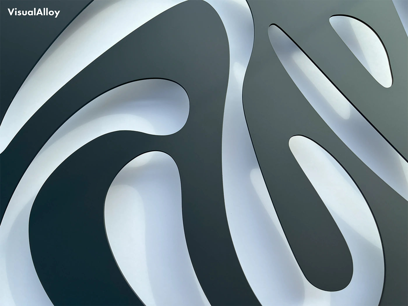 Schwarze Metall Wanddeko Material