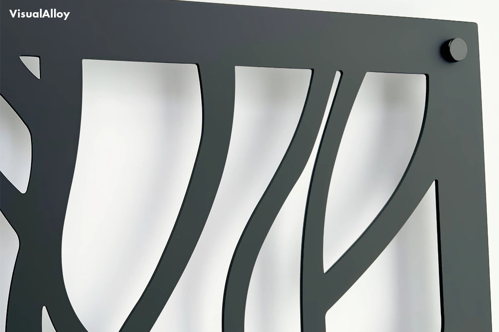 Tree metal wall art (black)