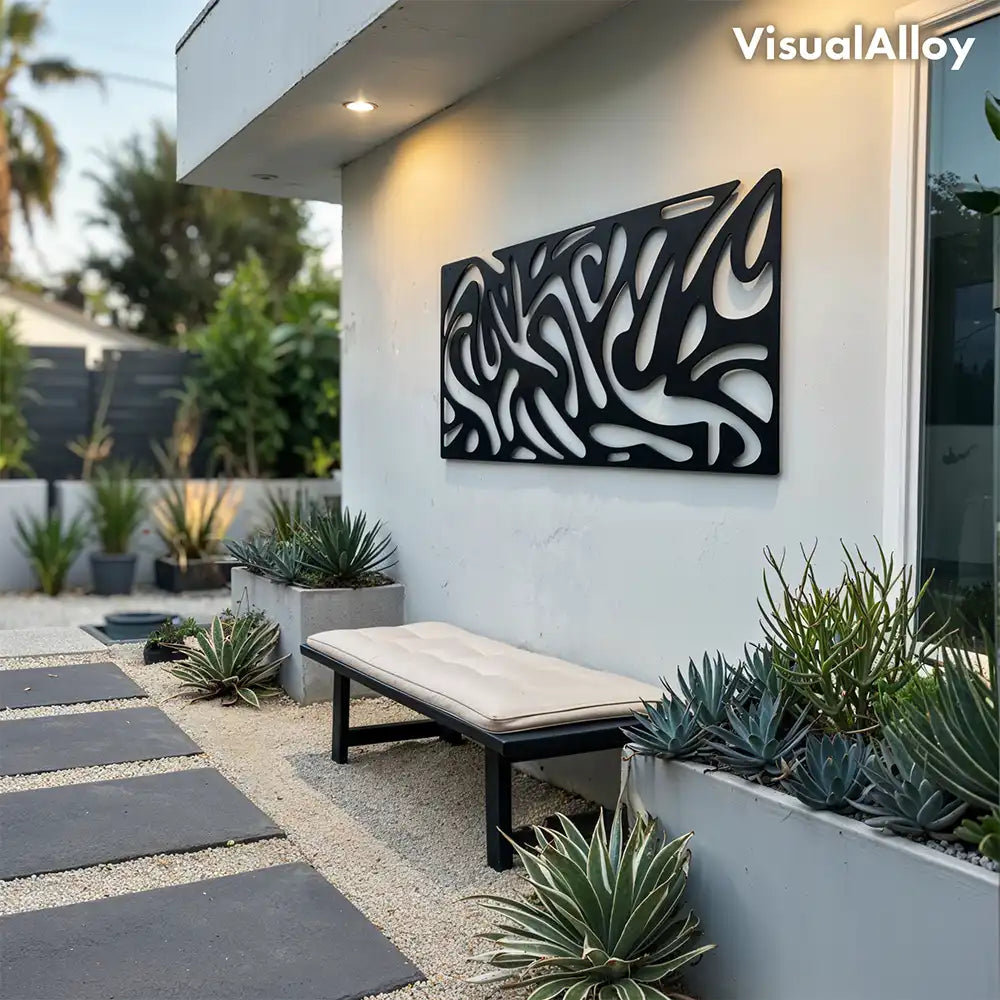 VisualAlloy outdoor metal wall art in California