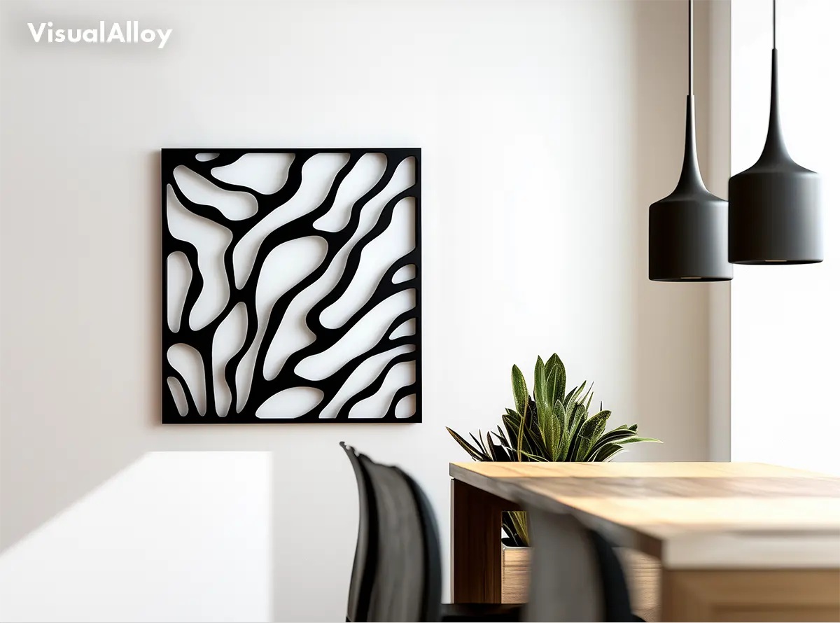 Abstract metal wall art - design