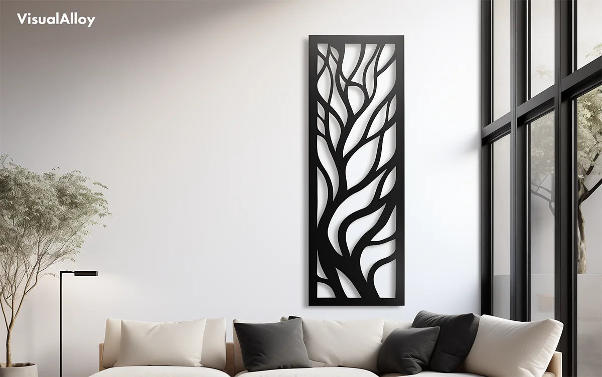 Black metal wall art - Tree of Life