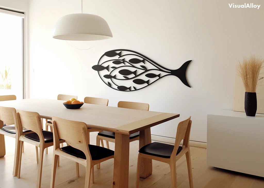 Fish metal wall art