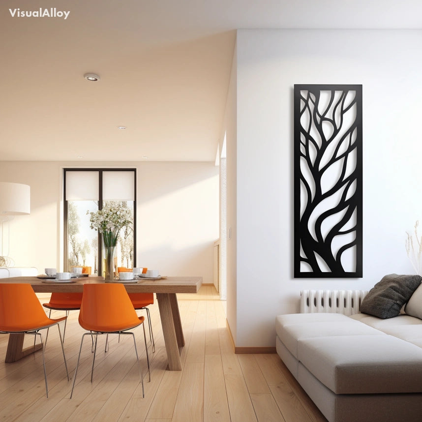 Metal tree wall decor - living room