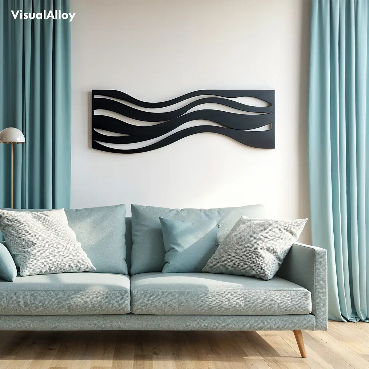 metal wall art for living room above sofa