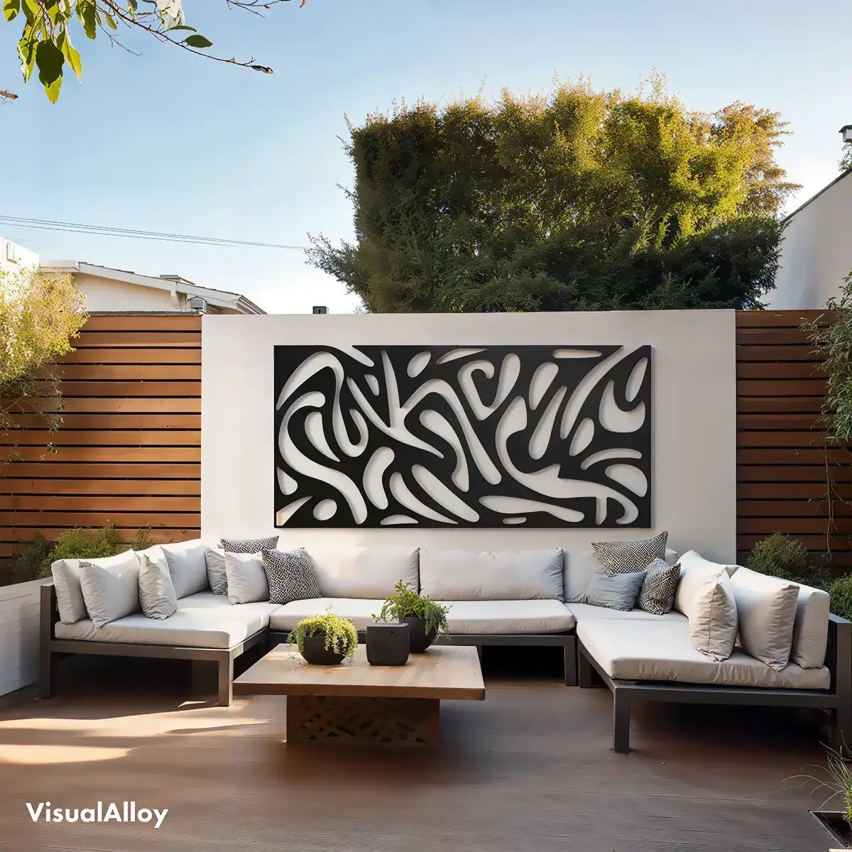 Metal wall art for outside - Large