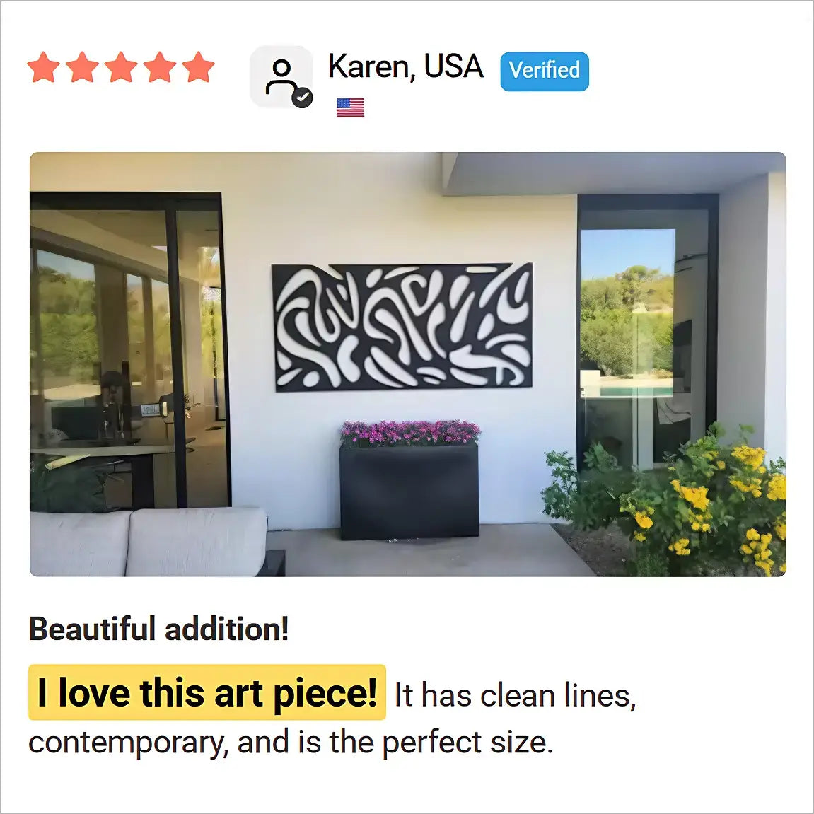 Outdoor metal wall art review
