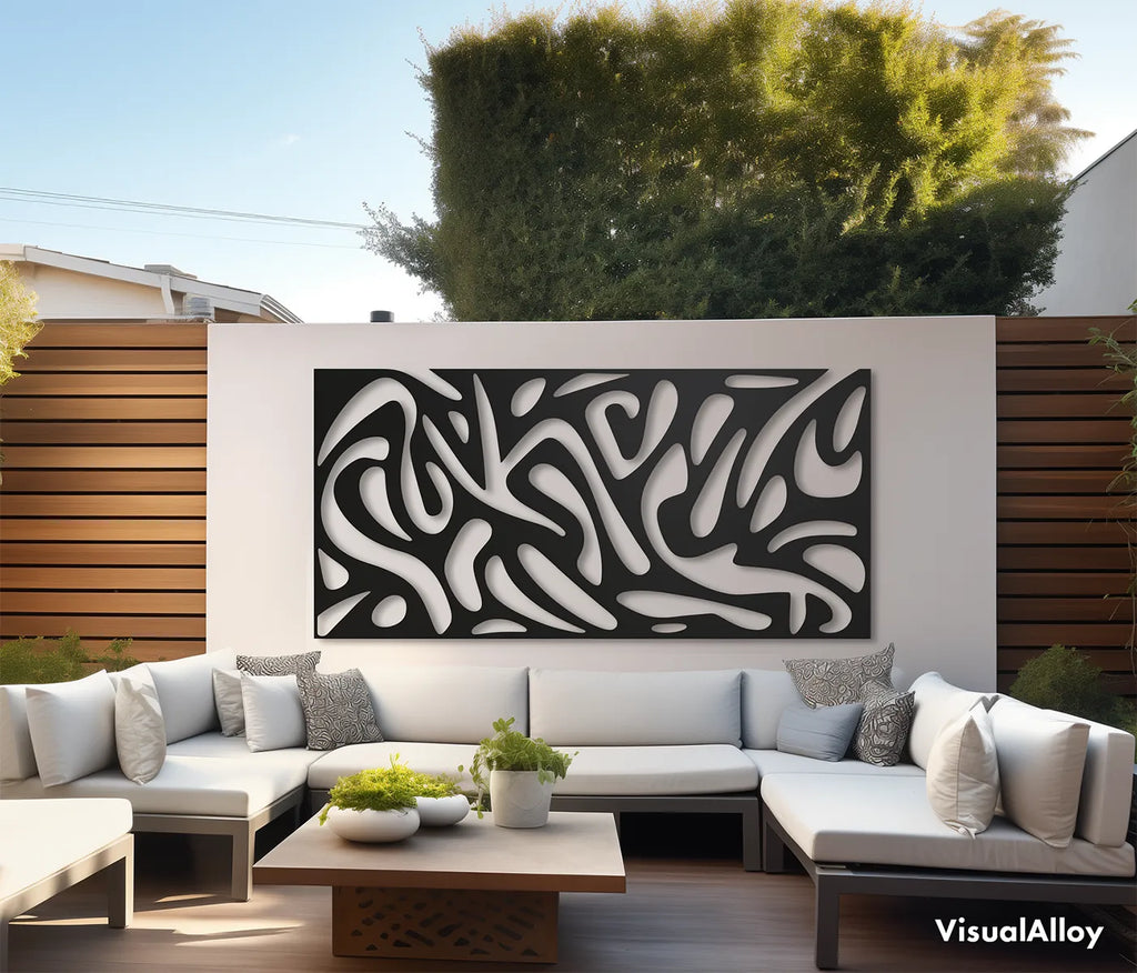 Outdoor Metall Wanddeko [Modernes Design 2024] - VisualAlloy
