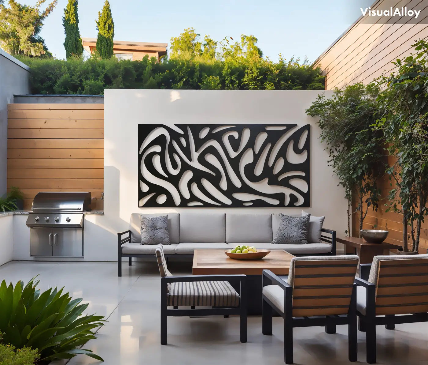 Outdoor wall art - VisualAlloy