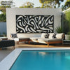 Outdoor metal wall art