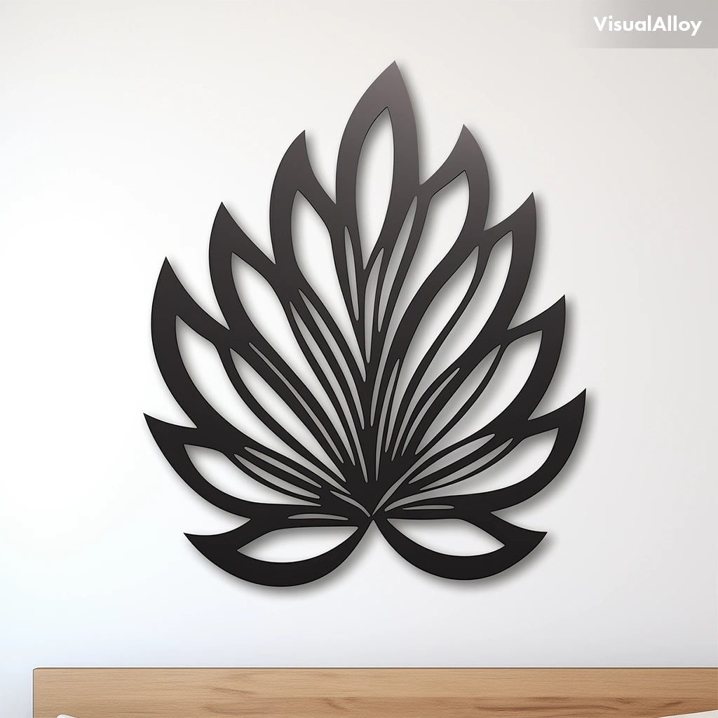 Tropical Wall Decor [2023 Edition, Black Metal] - VisualAlloy