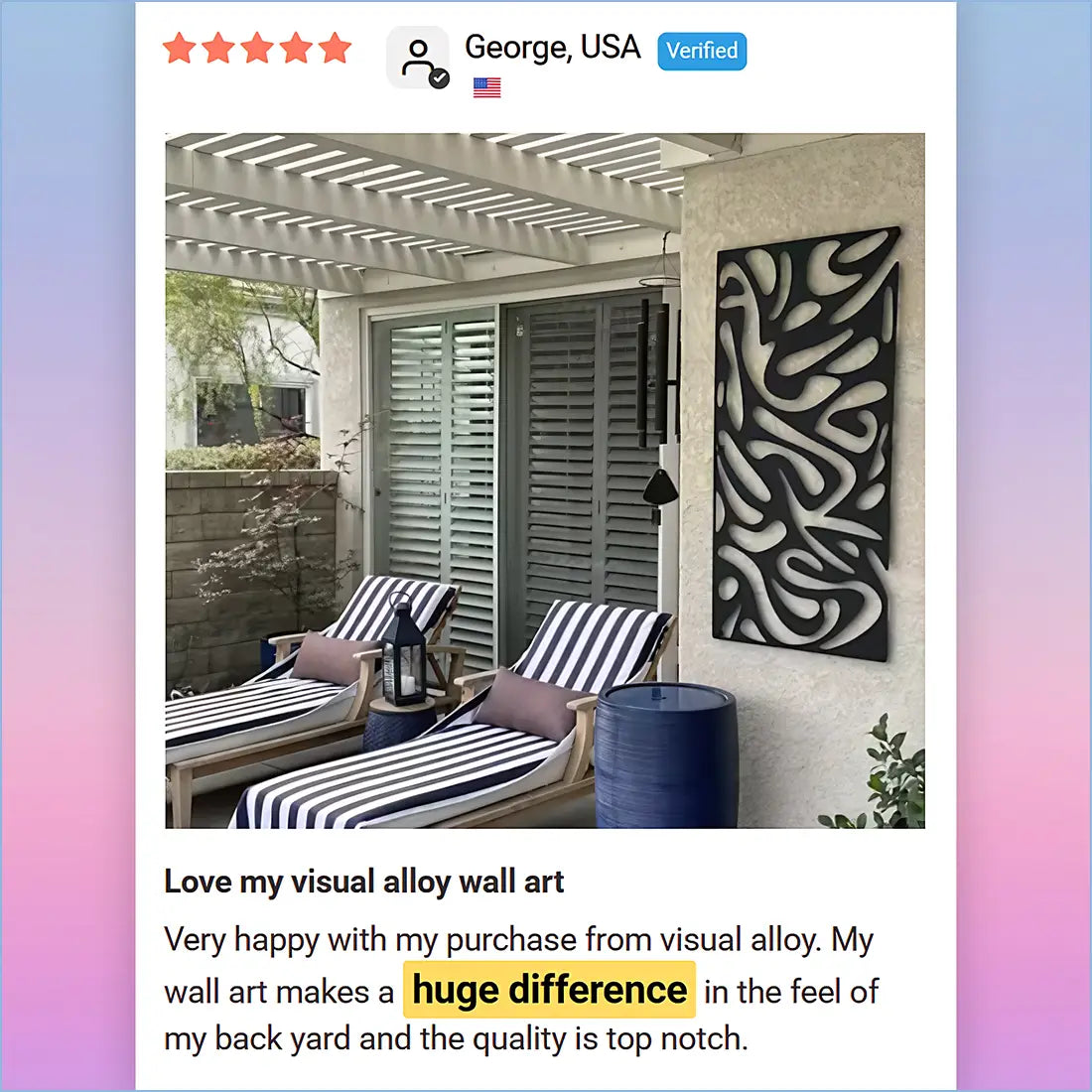 VisualAlloy outdoor metal wall art review