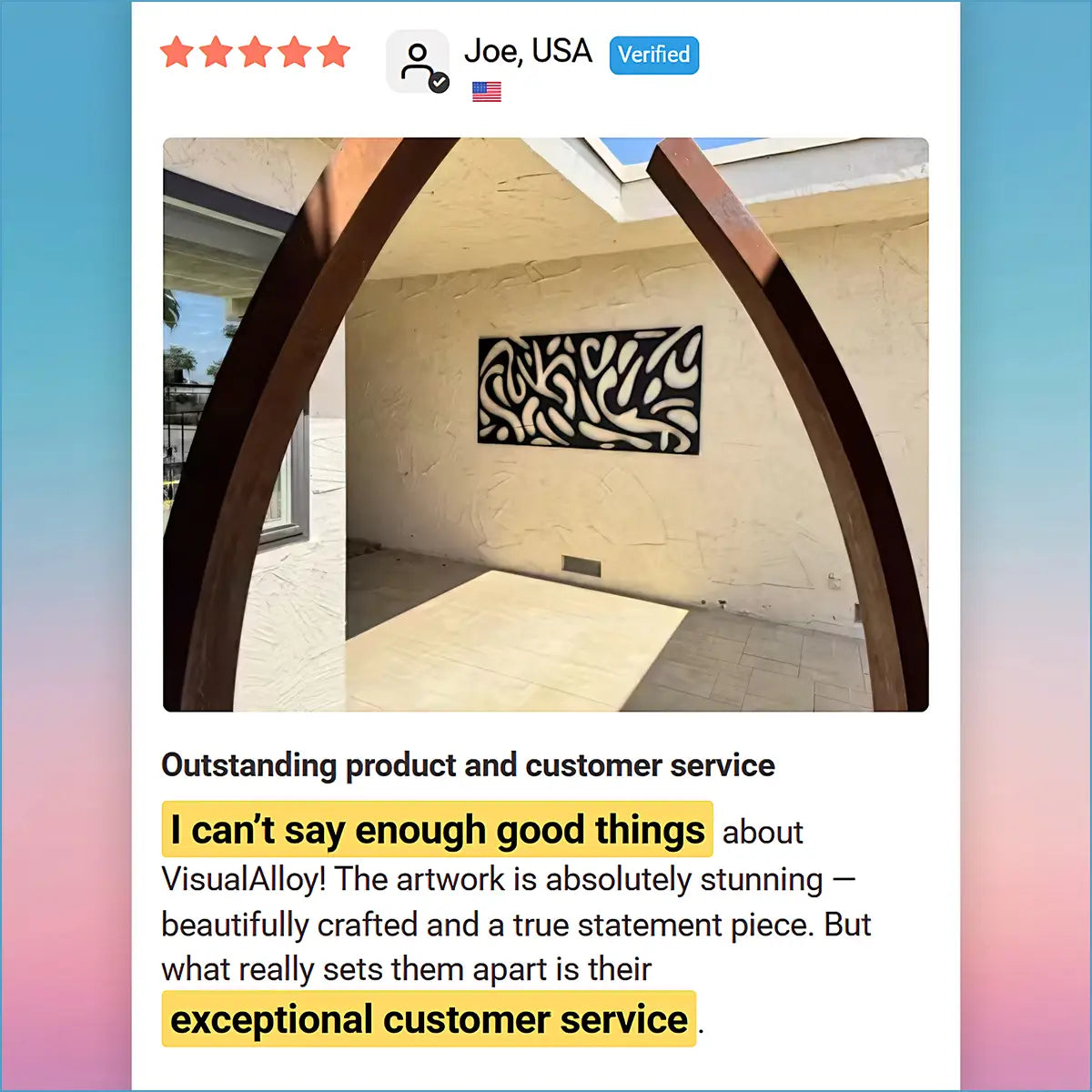 VisualAlloy outdoor metal wall art review